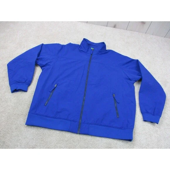 Duluth Jacket Mens Extra Large XL Blue Lightweight Nylon Full Zip - Picture 2 of 10